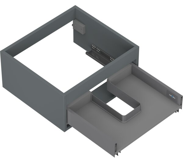 Mexen Box-A, dulap suspendat 50 cm, 1 sertar, grafit mat, 91AX0-0500-235-1-66