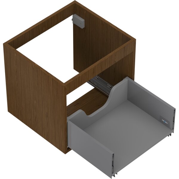 Mexen Box-A, dulap suspendat 50 cm, 1 sertar, nuc, 91AX0-0500-470-1-86