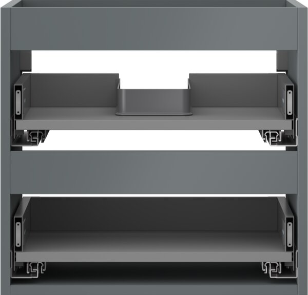 Mexen Box-A, dulap suspendat 50 cm, 2 sertare, grafit mat, 91AX0-0500-470-2-66