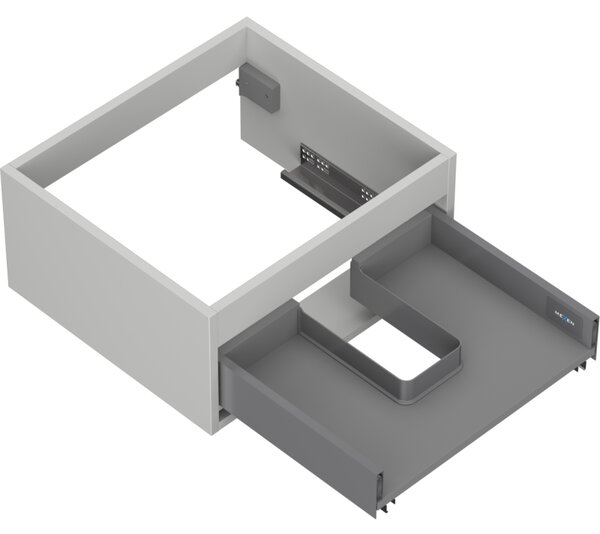 Mexen Box-A, dulap suspendat 50 cm, 1 sertar, gri mat, 91AX0-0500-235-1-62