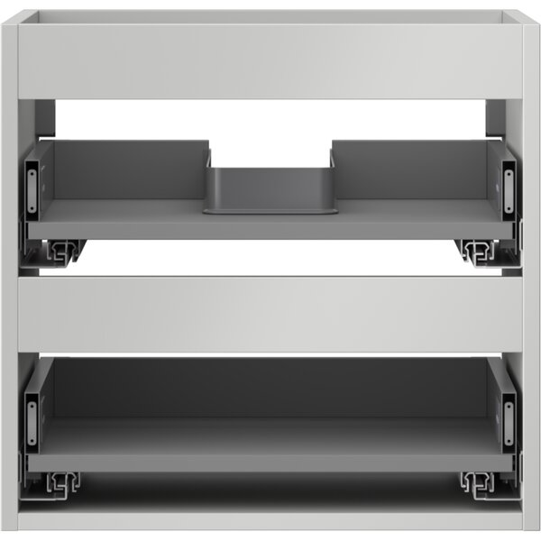 Mexen Box-A, dulap suspendat 50 cm, 2 sertare, gri mat, 91AX0-0500-470-2-62