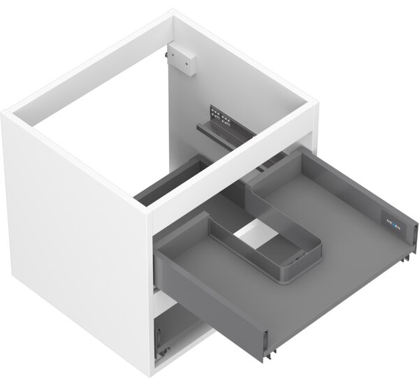 Mexen Box-A, dulap suspendat 50 cm, 2 sertare, alb mat, 91AX0-0500-470-2-01