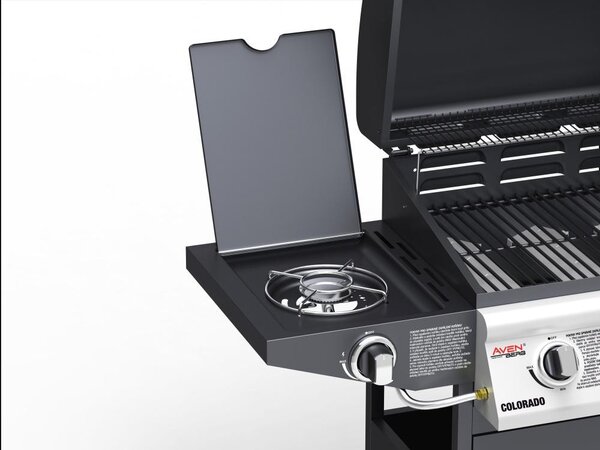 Grătar BBQ pe gaz cu arzător lateral Avenberg COLORADO