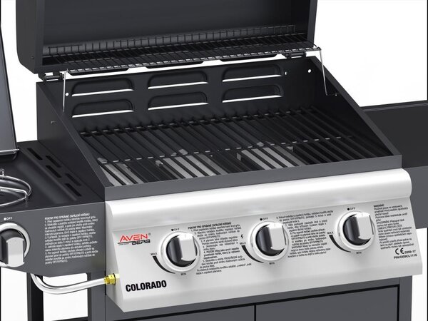 Grătar BBQ pe gaz cu arzător lateral Avenberg COLORADO