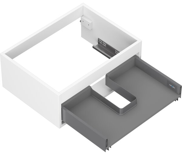Mexen Box-A, dulap suspendat 60 cm, 1 sertar, alb mat, 91AX0-0600-235-1-01