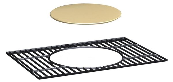 Grătar multifuncțional BBQ Avenberg GENIUS+grătar din fontă+plită+piatră pentru pizza