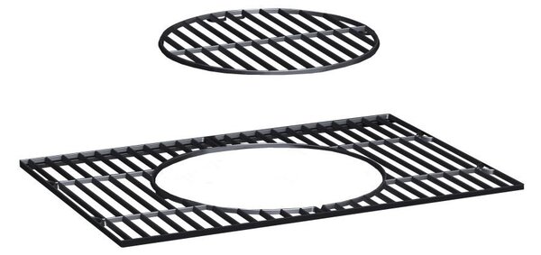 Grătar multifuncțional BBQ Avenberg GENIUS+grătar din fontă+plită+piatră pentru pizza