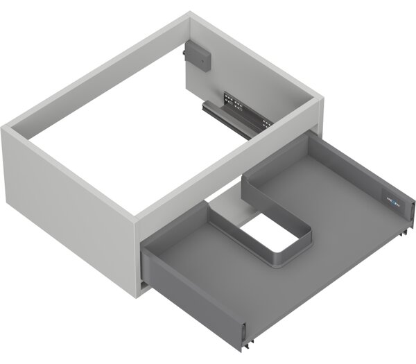 Mexen Box-A, dulap suspendat 60 cm, 1 sertar, gri mat, 91AX0-0600-235-1-62