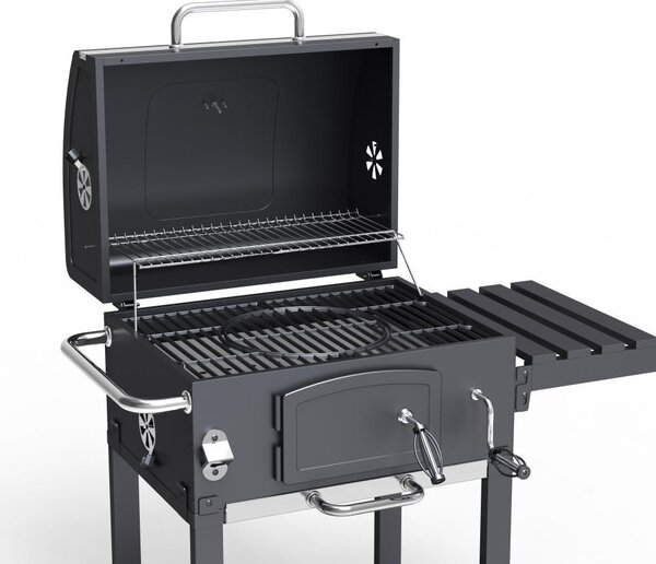Grătar multifuncțional BBQ Avenberg GENIUS+grătar din fontă+plită+piatră pentru pizza