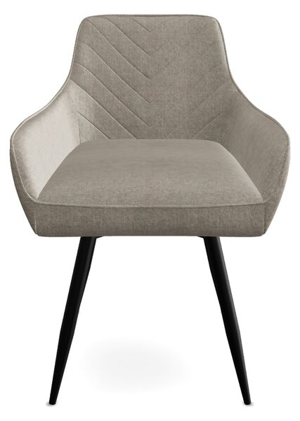 Scaun SERVIO, bej deschis - Brego 31, stofa clasica/metal, 55x58x88 cm