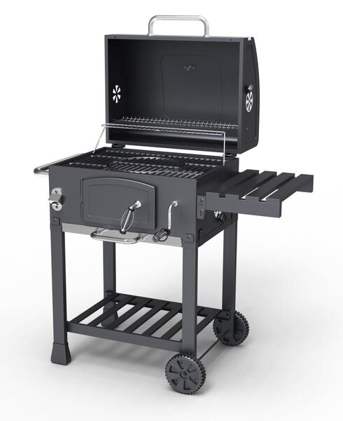 Grătar multifuncțional BBQ Avenberg GENIUS+grătar din fontă+plită+piatră pentru pizza