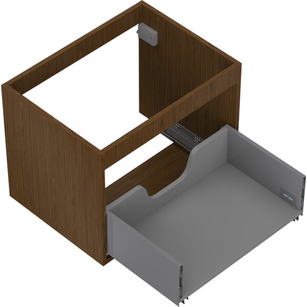 Mexen Box-A, dulap suspendat 60 cm, 1 sertar, nuc, 91AX0-0600-470-1-86