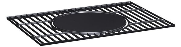 Grătar multifuncțional BBQ Avenberg GENIUS+grătar din fontă+plită+piatră pentru pizza