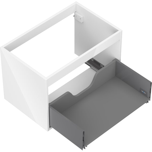 Mexen Box-A, dulap suspendat 70 cm, 1 sertar, alb lucios, 91AX0-0700-470-1-00