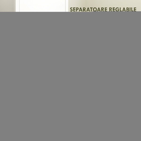 HOMCOM Pantofar Slim cu 3 sertare, pentru 21 perechi de încălțăminte, mărimea EU44 și rafturi reglabile, 80x24x131 cm, alb | Aosom Romania