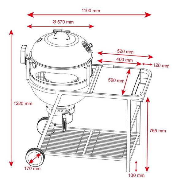 Grătar multifuncțional + rotisor electric + cuptor pentru pizza VENEZIA
