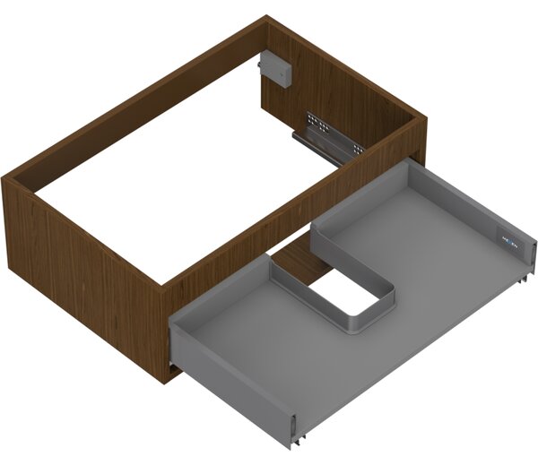 Mexen Box-A, dulap suspendat 70 cm, 1 sertar, nuc, 91AX0-0700-235-1-86