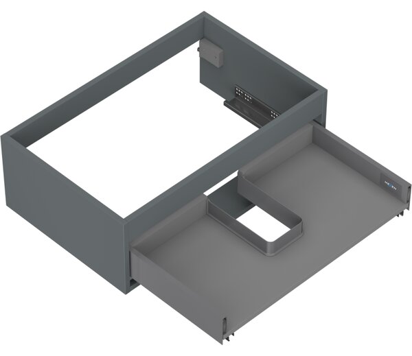 Mexen Box-A, dulap suspendat 70 cm, 1 sertar, grafit mat, 91AX0-0700-235-1-66