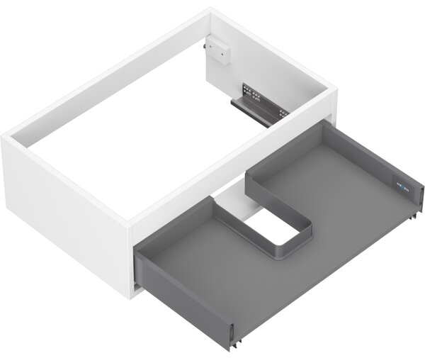 Mexen Box-A, dulap suspendat 70 cm, 1 sertar, alb mat, 91AX0-0700-235-1-01