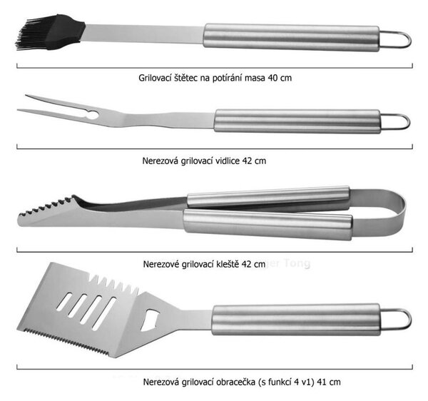 Set ustensile pentru grătar, 27 piese Avenberg ELEMENT