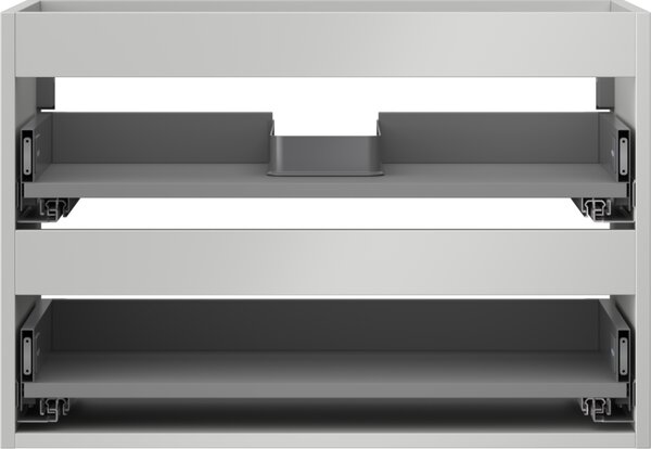 Mexen Box-A, dulap suspendat 70 cm, 2 sertare, gri mat, 91AX0-0700-470-2-62