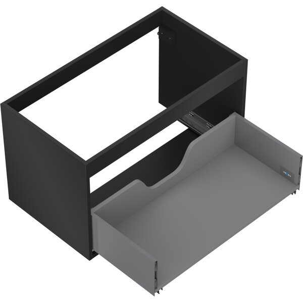 Mexen Box-A, dulap suspendat 80 cm, 1 sertar, negru mat, 91AX0-0800-470-1-71