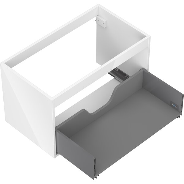 Mexen Box-A, dulap suspendat 80 cm, 1 sertar, alb lucios, 91AX0-0800-470-1-00