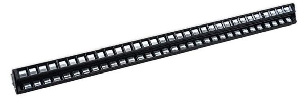 Proiector LED cu lumina neutra, 9600 lm, 2x 48W, unghi inclinare reglabil, aluminiu, rama neagra