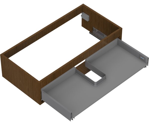 Mexen Box-A, dulap suspendat 90 cm, 1 sertar, nuc, 91AX0-0900-235-1-86