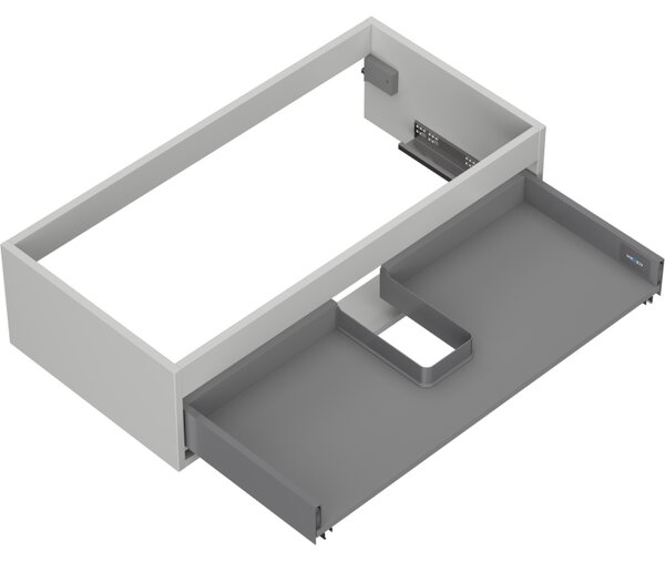 Mexen Box-A, dulap suspendat 90 cm, 1 sertar, gri mat, 91AX0-0900-235-1-62
