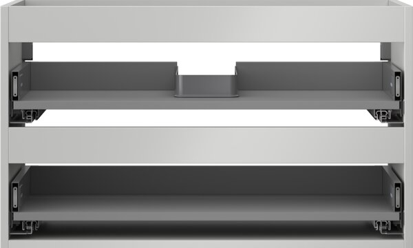 Mexen Box-A, dulap suspendat 80 cm, 2 sertare, gri mat, 91AX0-0800-470-2-62