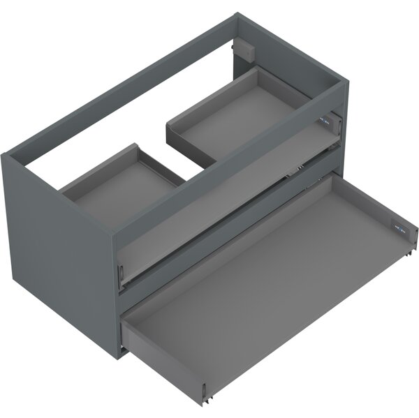 Mexen Box-A, dulap suspendat 90 cm, 2 sertare, grafit mat, 91AX0-0900-470-2-66