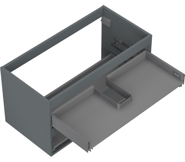 Mexen Box-A, dulap suspendat 90 cm, 2 sertare, grafit mat, 91AX0-0900-470-2-66