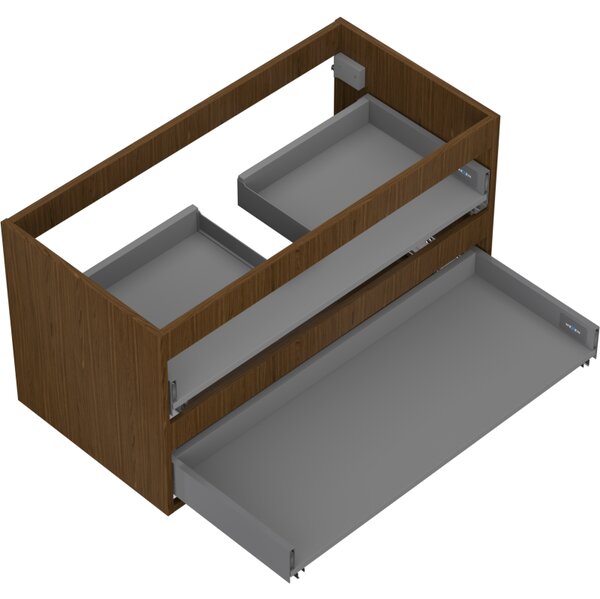 Mexen Box-A, dulap suspendat 90 cm, 2 sertare, nuc, 91AX0-0900-470-2-86