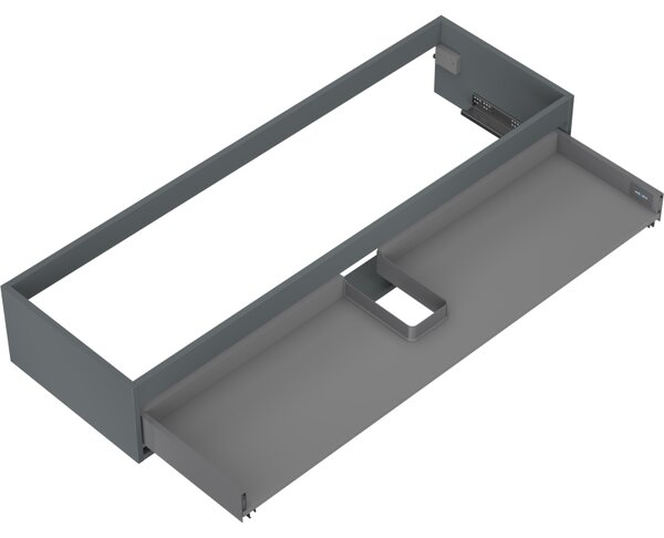 Mexen Box-A, dulap suspendat, 140 cm, 1 sertar, grafit mat, 91AX0-1400-235-1-66