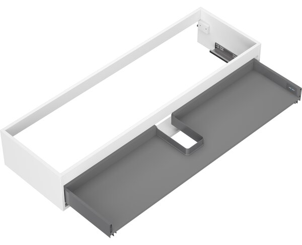 Mexen Box-A, dulap suspendat, 140 cm, 1 sertar, alb mat, 91AX0-1400-235-1-01
