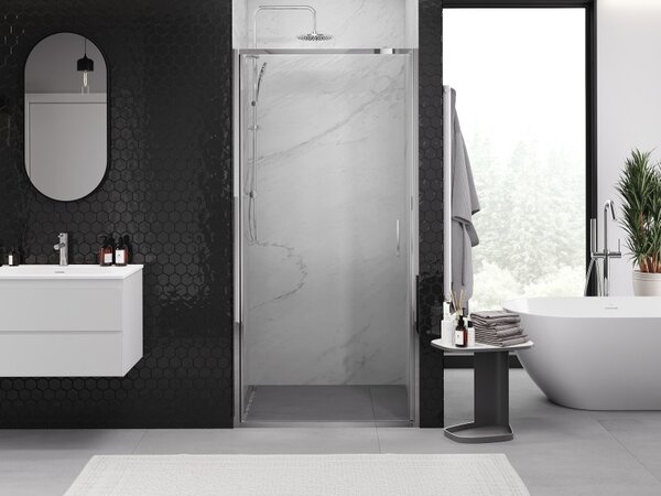 Mexen Exo, usa cu 1 canat pentru deschidere 60x200 cm, sticla transparenta 6 mm, profil cromat, 817-060-000-01-00