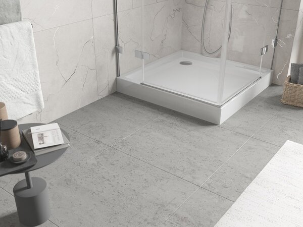 Mexen Flow+, cădiță de duș pătrată 90 x 90 cm, alb lucios, 46S109090H