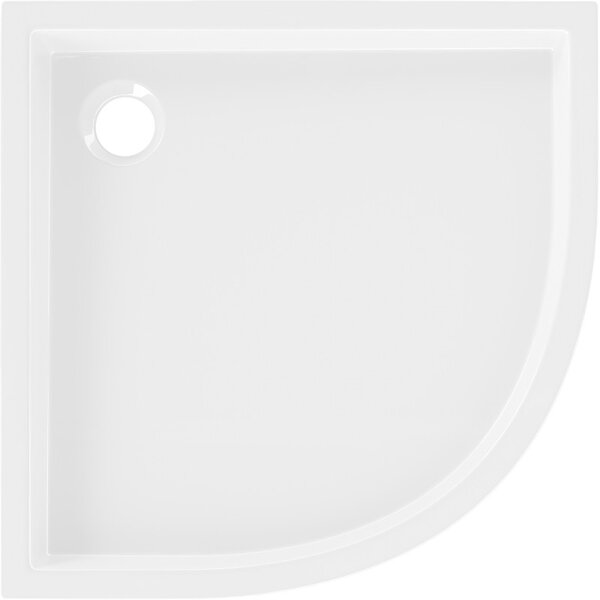 Cădiță de duș Mexen Flow+ rotundă 80 x 80 cm, alb lucios, 46Q108080H