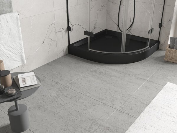 Cădiță de duș Mexen Flow+ rotundă 80 x 80 cm, negru mat, 46Q708080H