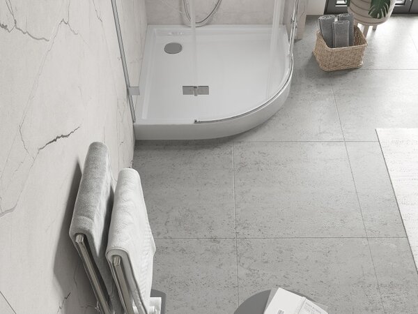 Cădiță de duș Mexen Flow+ rotundă 80 x 80 cm, alb lucios, 46Q108080H