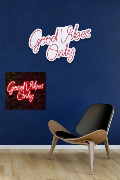 Lampa Neon Good Vibes Only 2, 37x62 cm