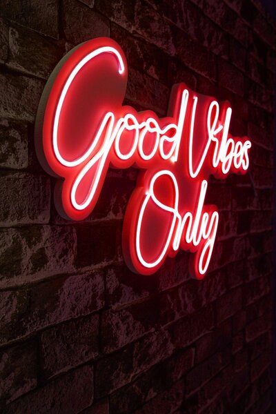 Lampa Neon Good Vibes Only 2, 37x62 cm