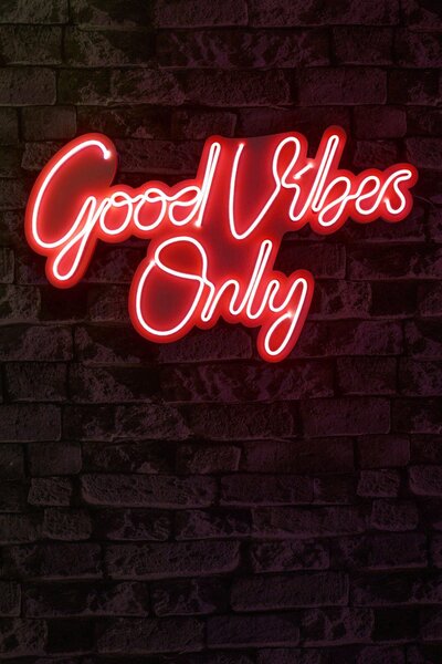 Lampa Neon Good Vibes Only 2, 37x62 cm