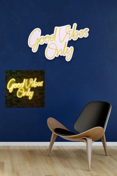 Lampa Neon Good Vibes Only 2, 37x62 cm