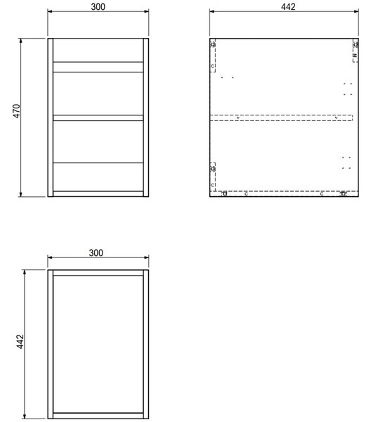 Mexen Orio, Dulap baie 100 cm cu lavoar dreapta Vela, 2S, 1D, alb mat, 91A13-10047-3-BBFFFF01-W23P01