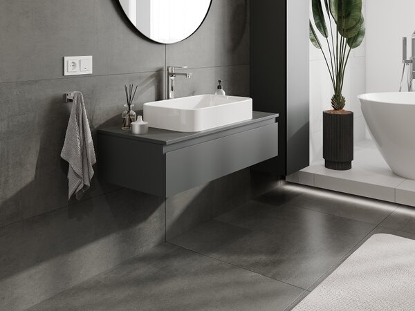 Mexen Orio, Dulap baie 100 cm, 1 sertar, grafit mat, 91A10-10023-1-BF66