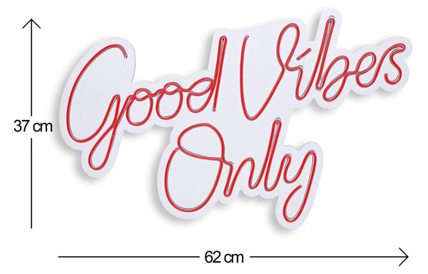 Lampa Neon Good Vibes Only 2, 37x62 cm