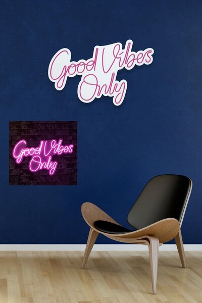 Lampa Neon Good Vibes Only 2, 37x62 cm