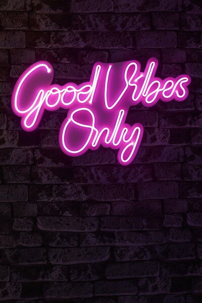Lampa Neon Good Vibes Only 2, 37x62 cm